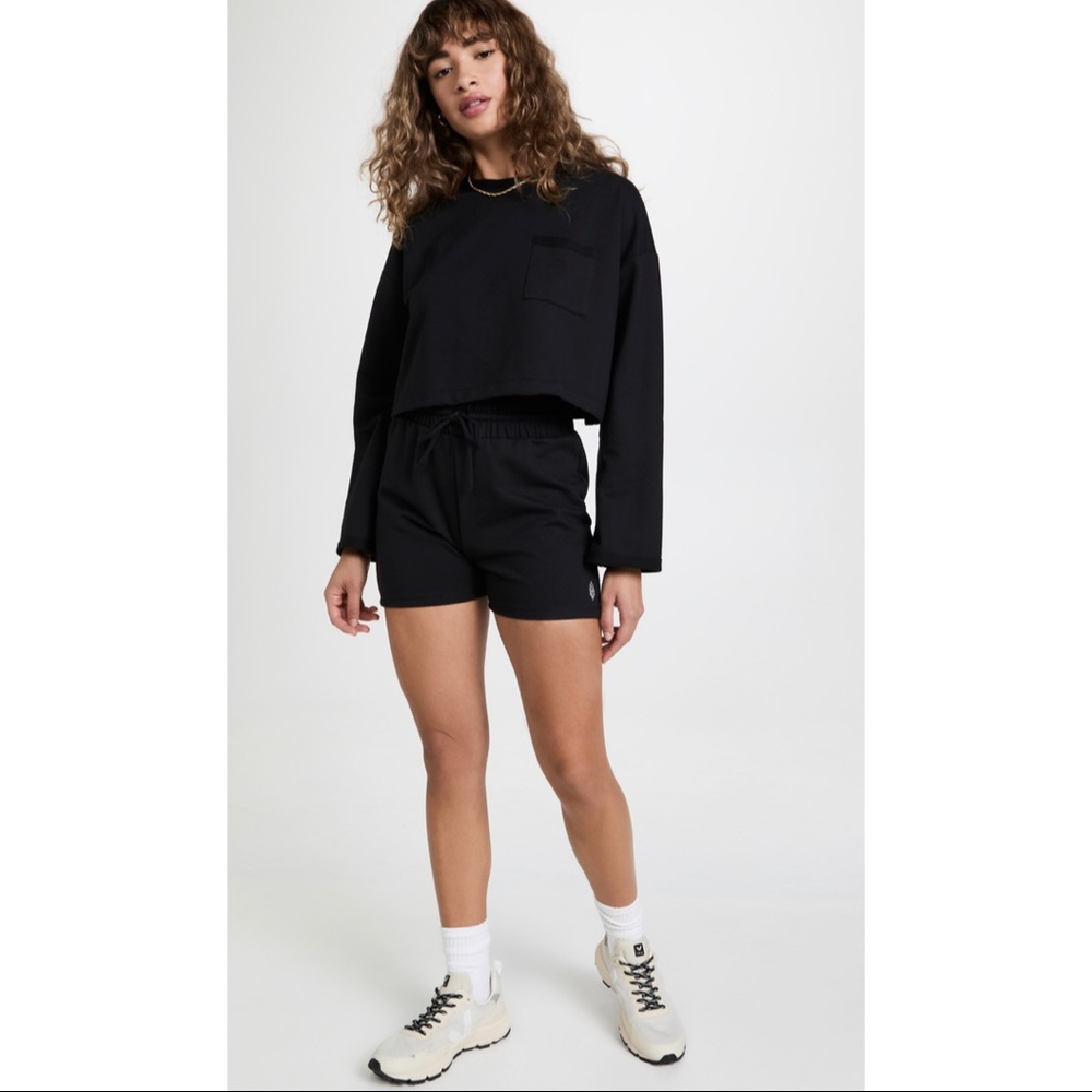 FREE PEOPLE Sunny Sweatshirt Set in Black